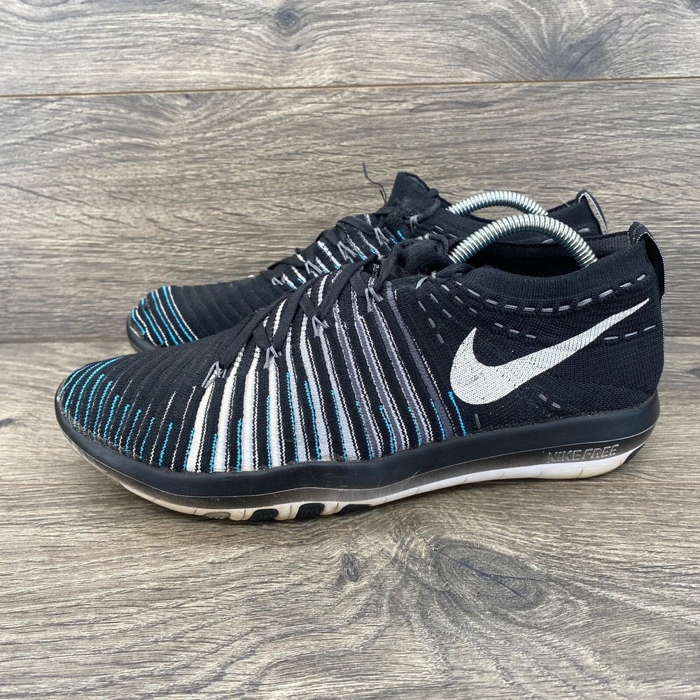 Nike Free Transform Flyknit Athletics Sneakers Shoes Women's Size 7 Black 833410